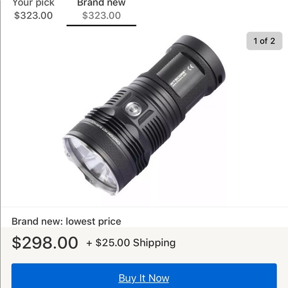 NITE CORE TM11 FLASHLIGHT. 2000 Lumens! - Picture 3 of 8